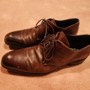 To Boot Rich Brown Leather Derbys